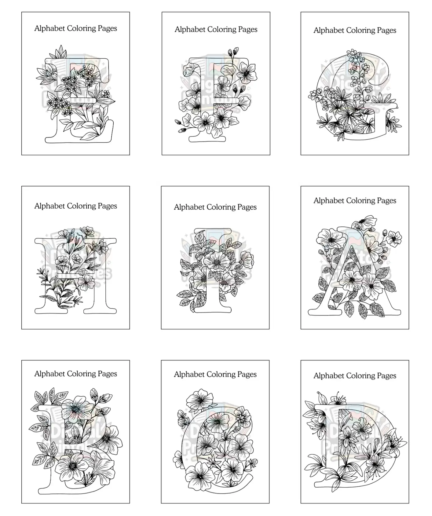 Alphabet Coloring Book