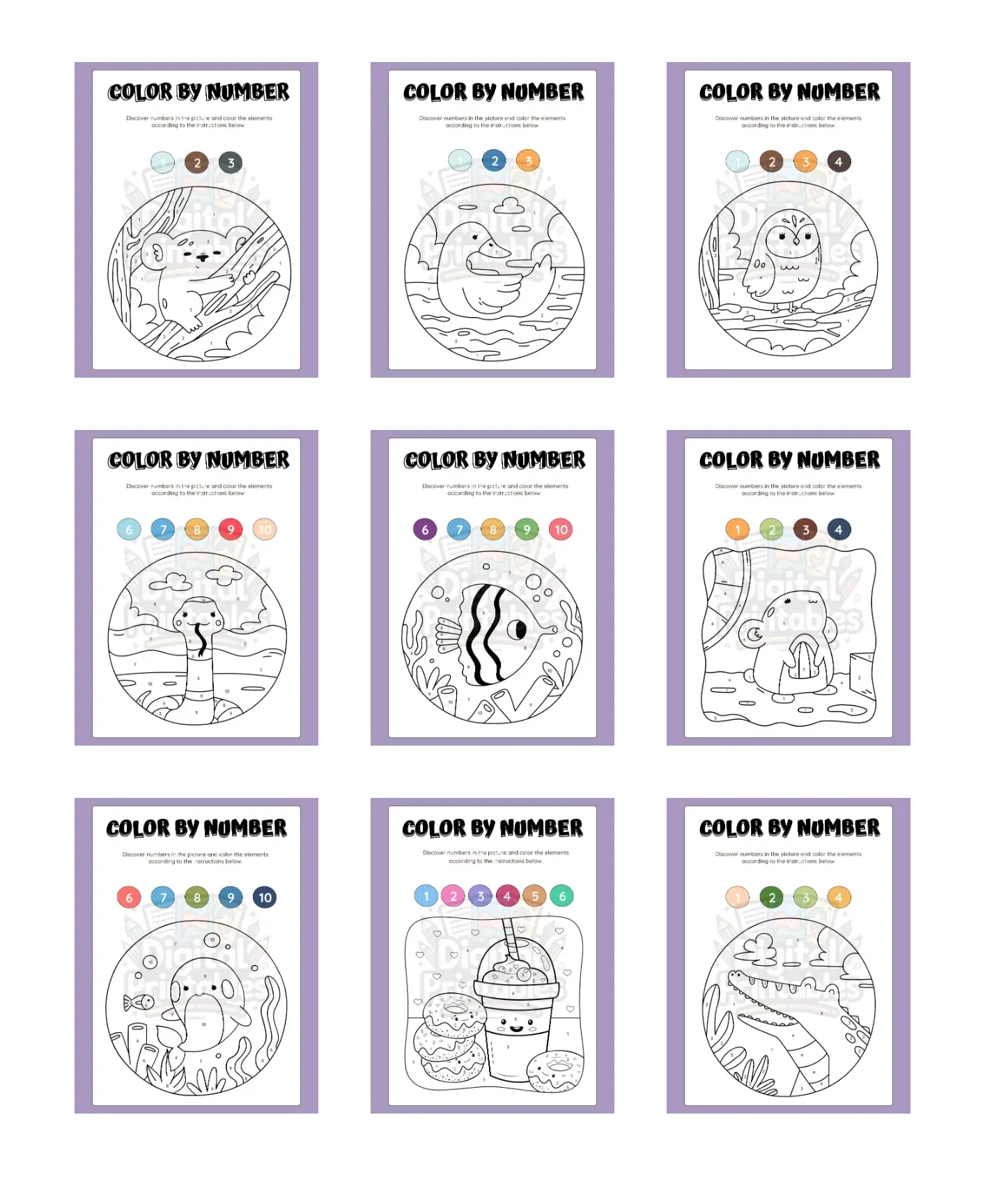 color by numbers