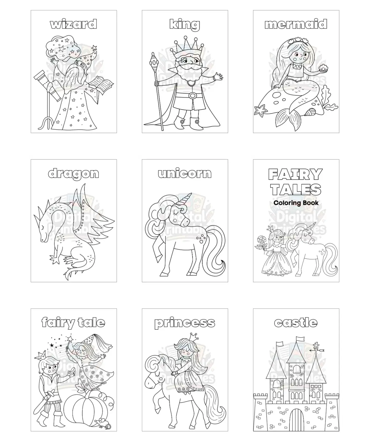 Fairytales Coloring Book
