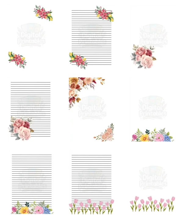 Floral Writing Paper - Image 4