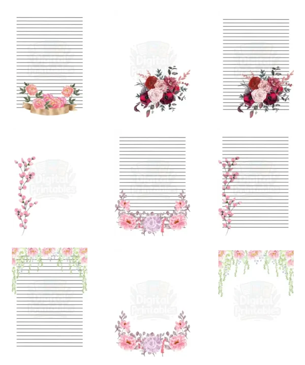 Floral Writing Paper - Image 3