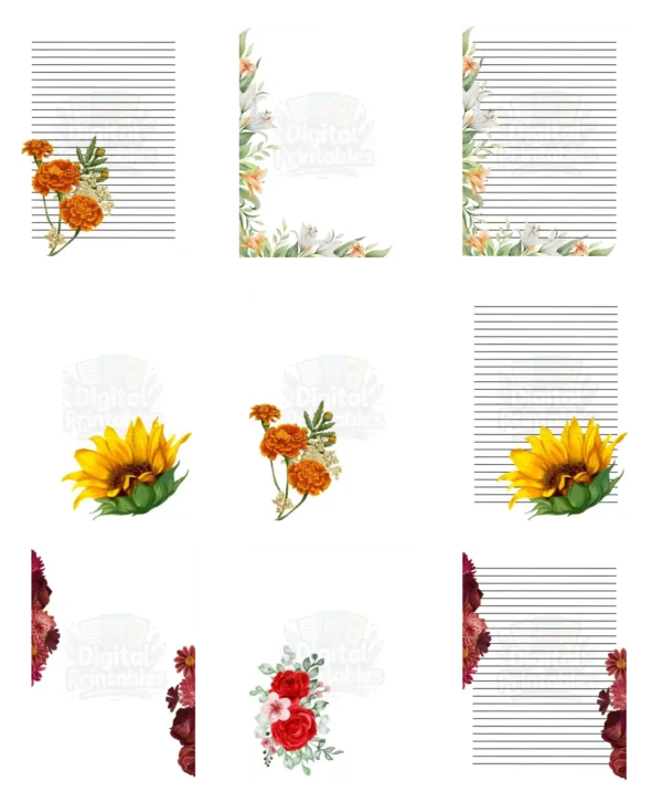 Floral Writing Paper - Image 2