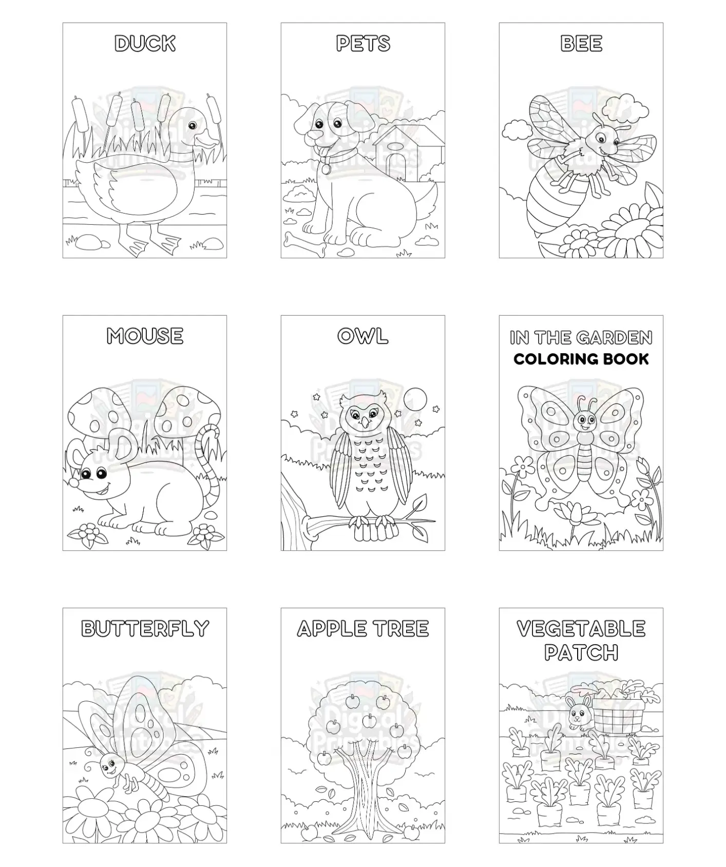 Garden Coloring Book