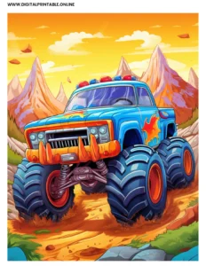 Monster Truck Blue
