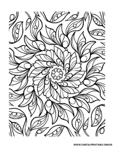 Stress Relief Coloring Page