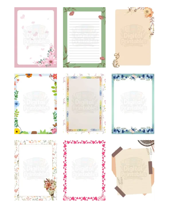 Journal Design-50 beautifully crafted art sheets