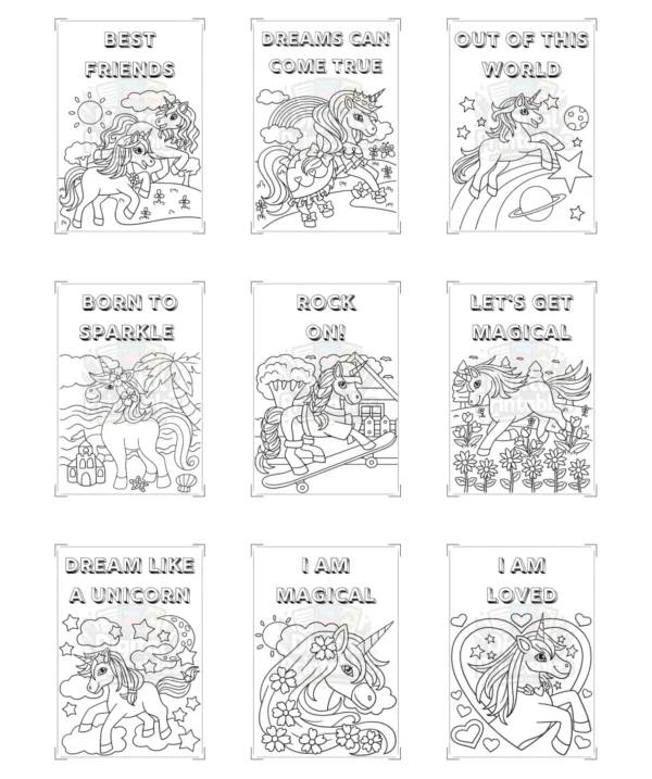 unicorn coloring book